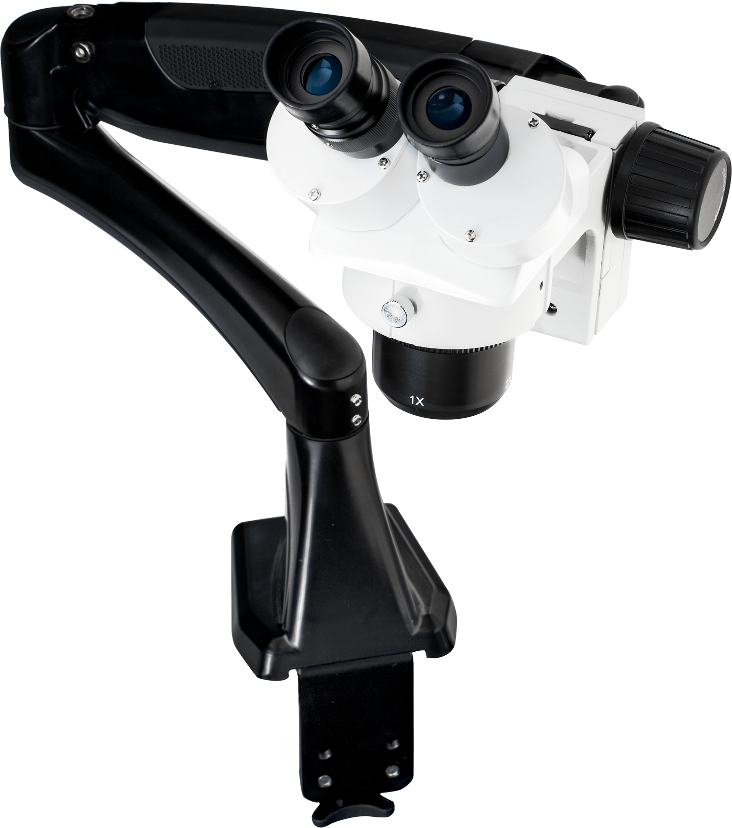 Dual Mag Stereoscope DMM-S12N-PA77 – 10×/20× Flex Arm with C-Clamp (No Light)