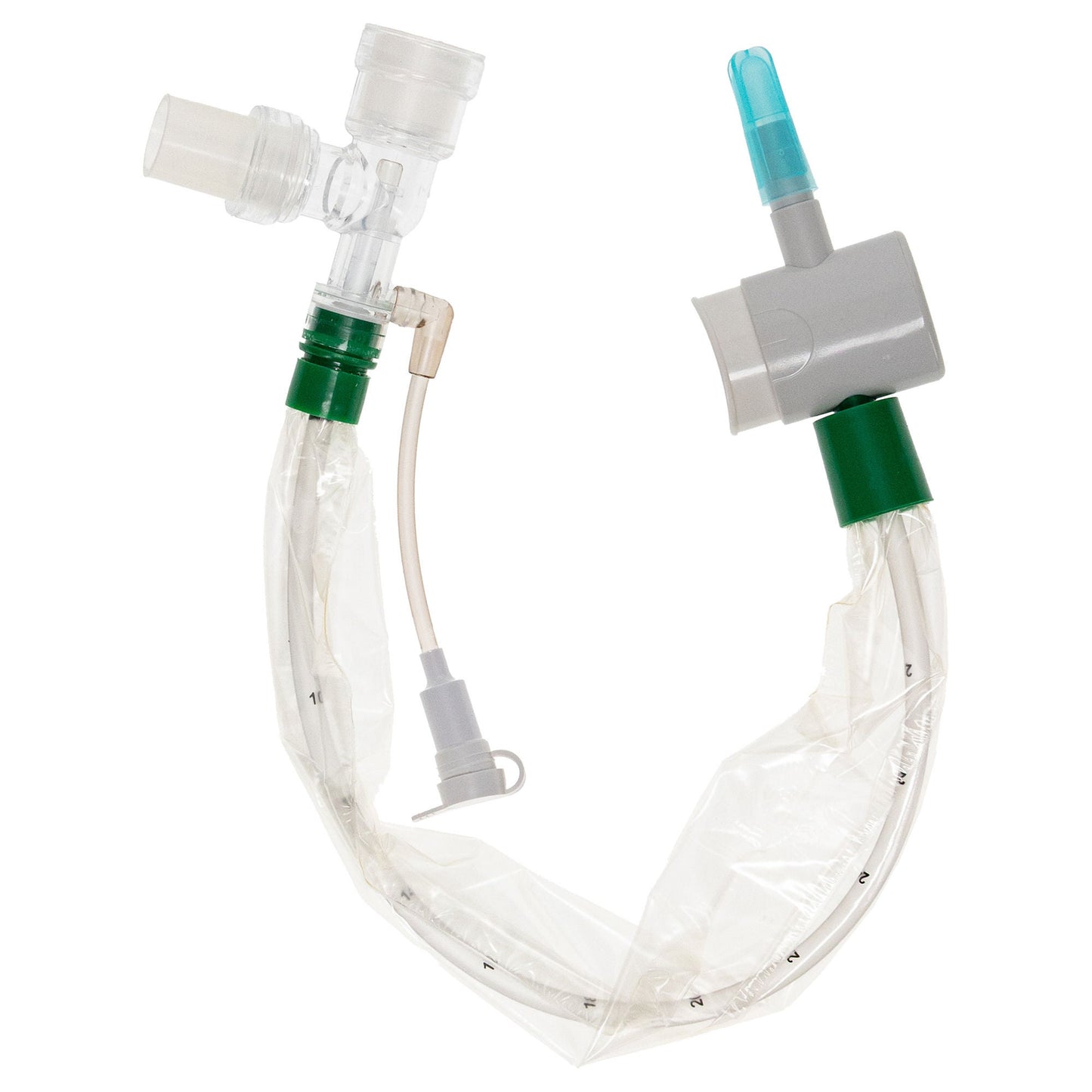Ballard Trach Care Closed Suction Catheter Tracheostomy Type Double Swivel Elbow Style Thumb Valve Vent .