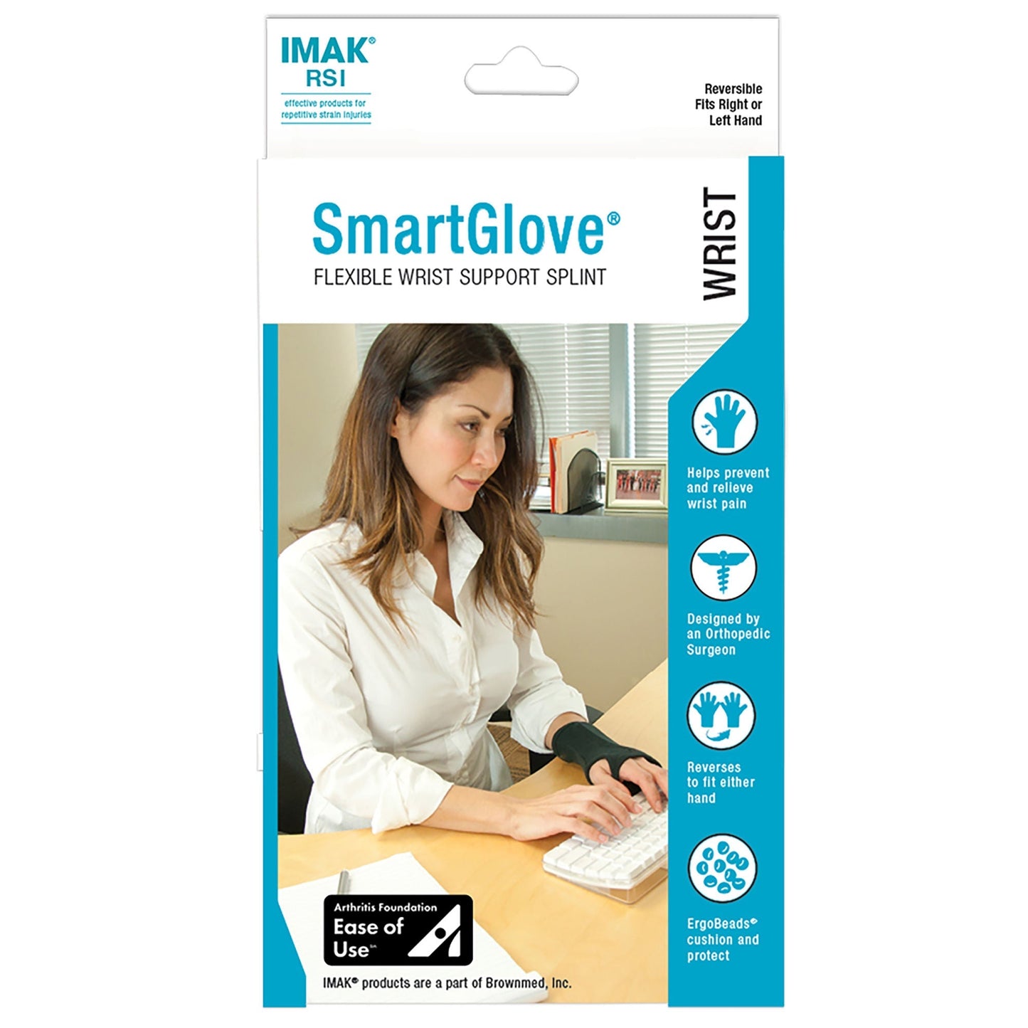 IMAK® RSI SmartGlove with Thumb Support Glove, Black