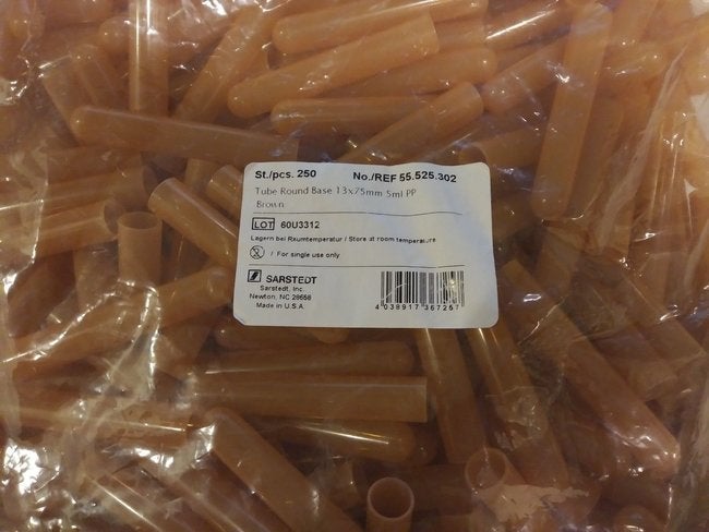 Microvette Storage and/or Transport Tube Plain Without Closure Polypropylene Tube
