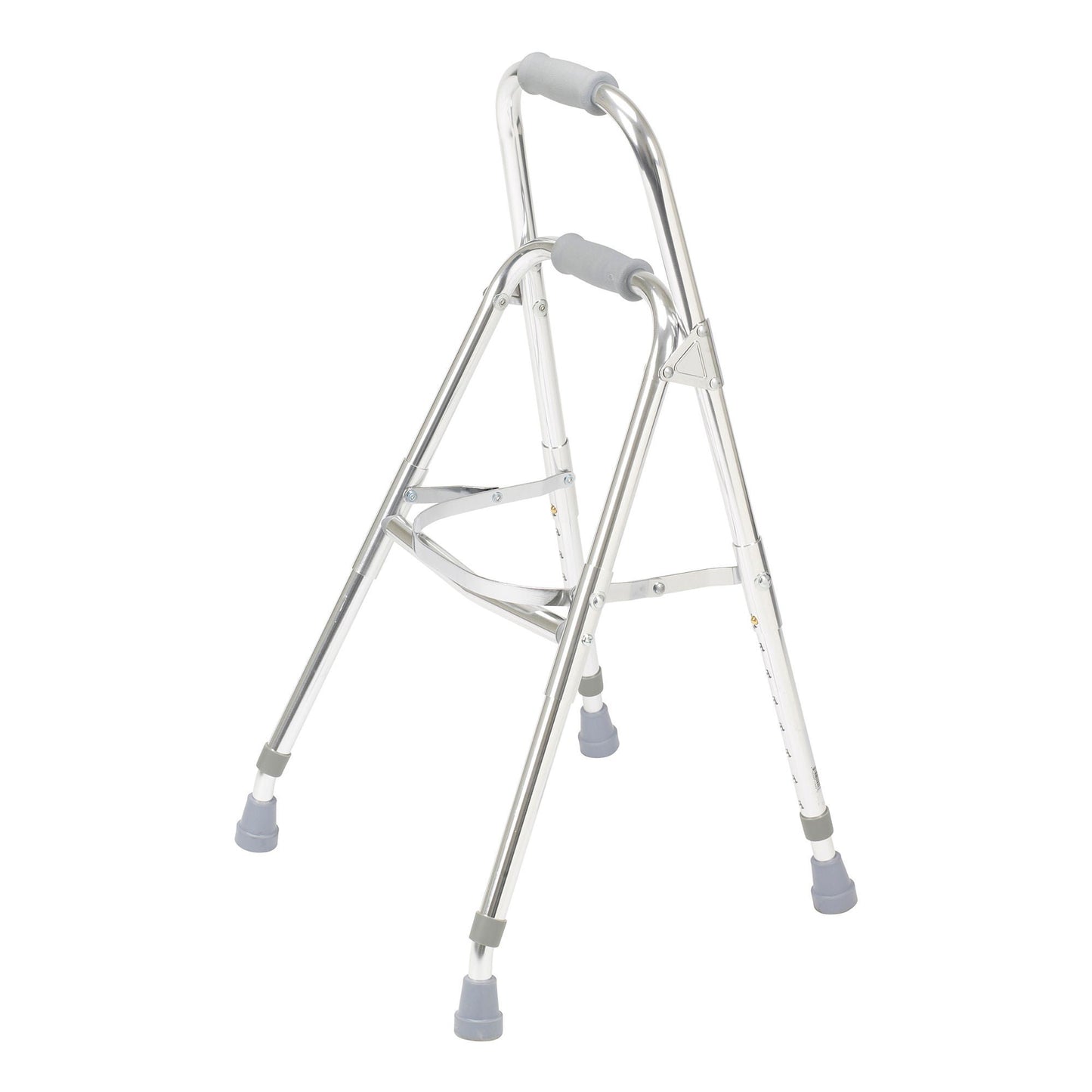 drive™ Hemi Aluminum Side Step Folding Walker, 29.5 – 37 Inch Height