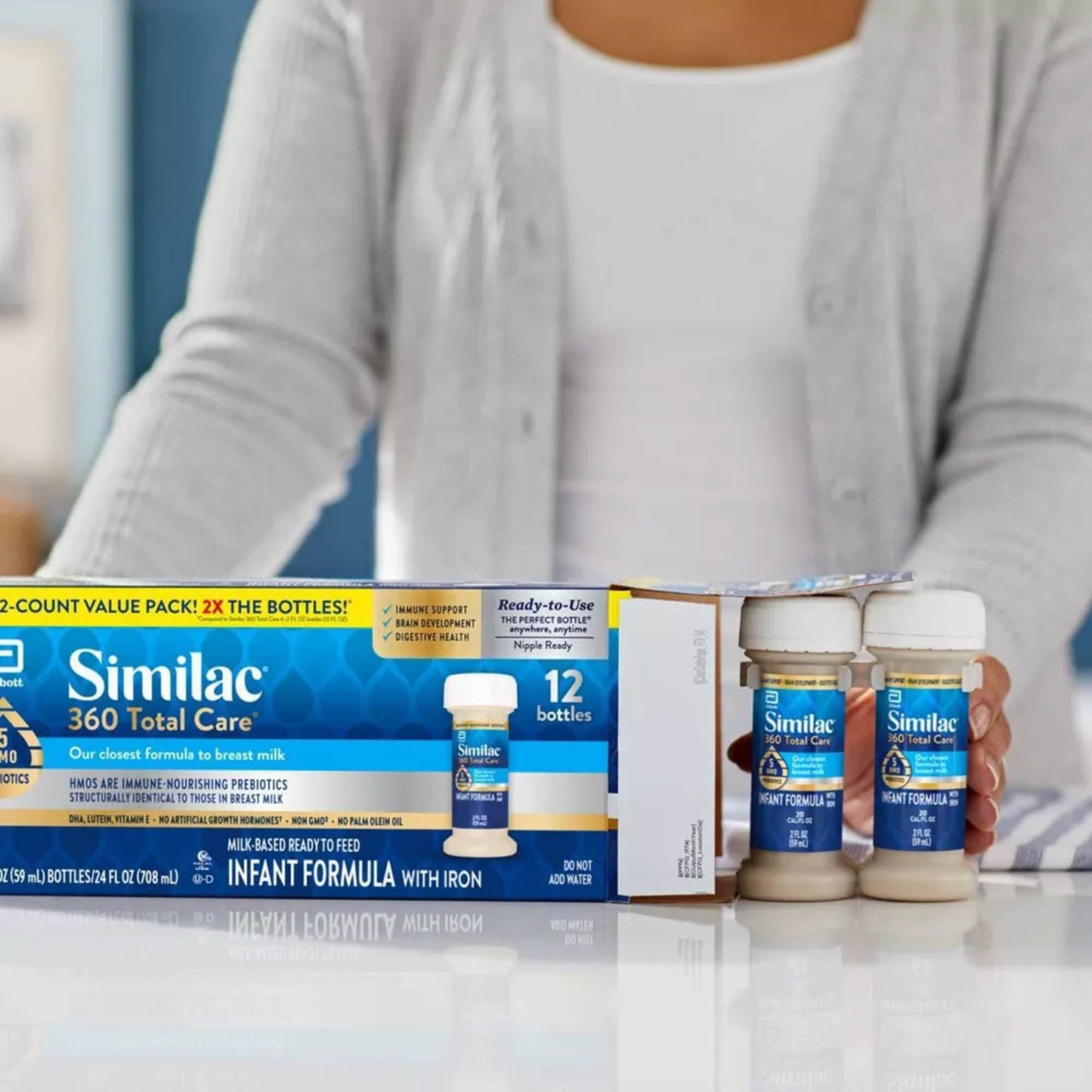 Similac 360 Total Care Infant Formula Unflavored Bottle Liquid Iron