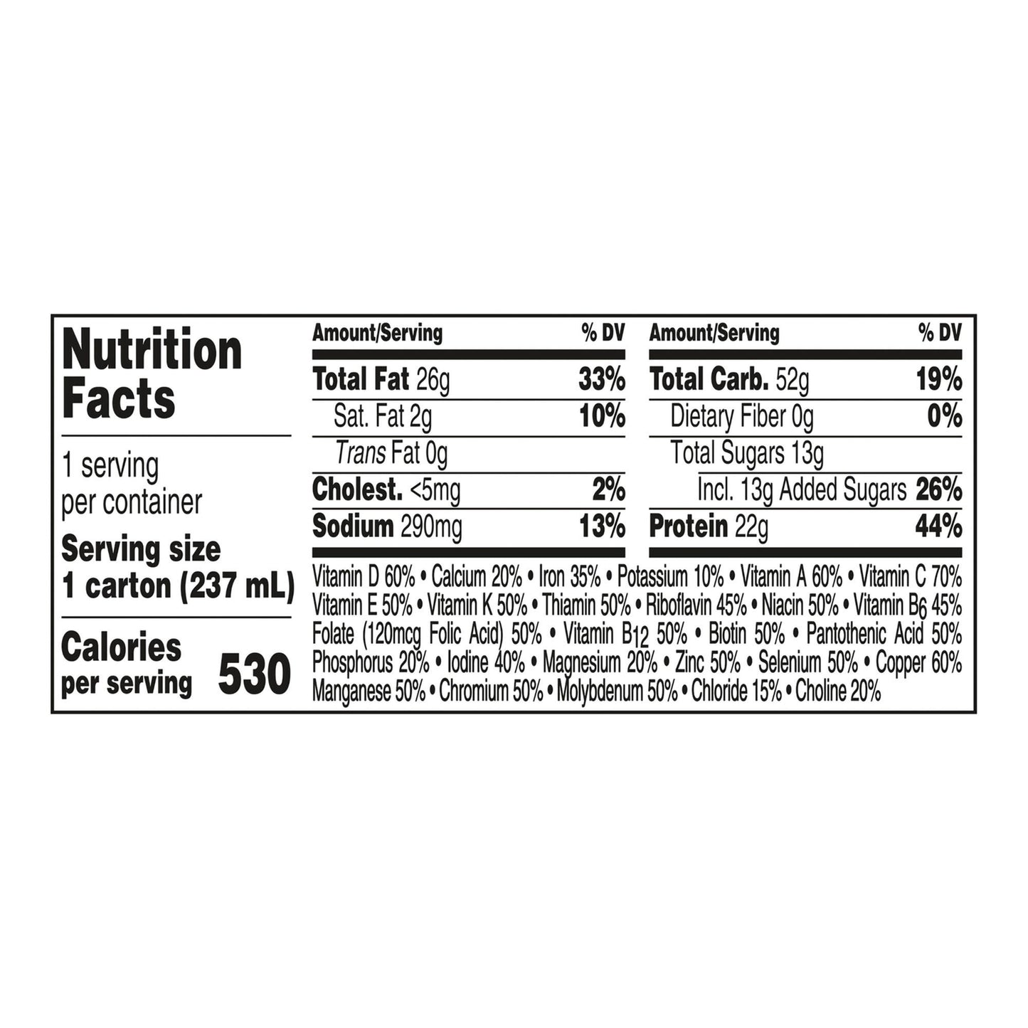 Boost® Very High Calorie Chocolate Nutritional Drink, carton