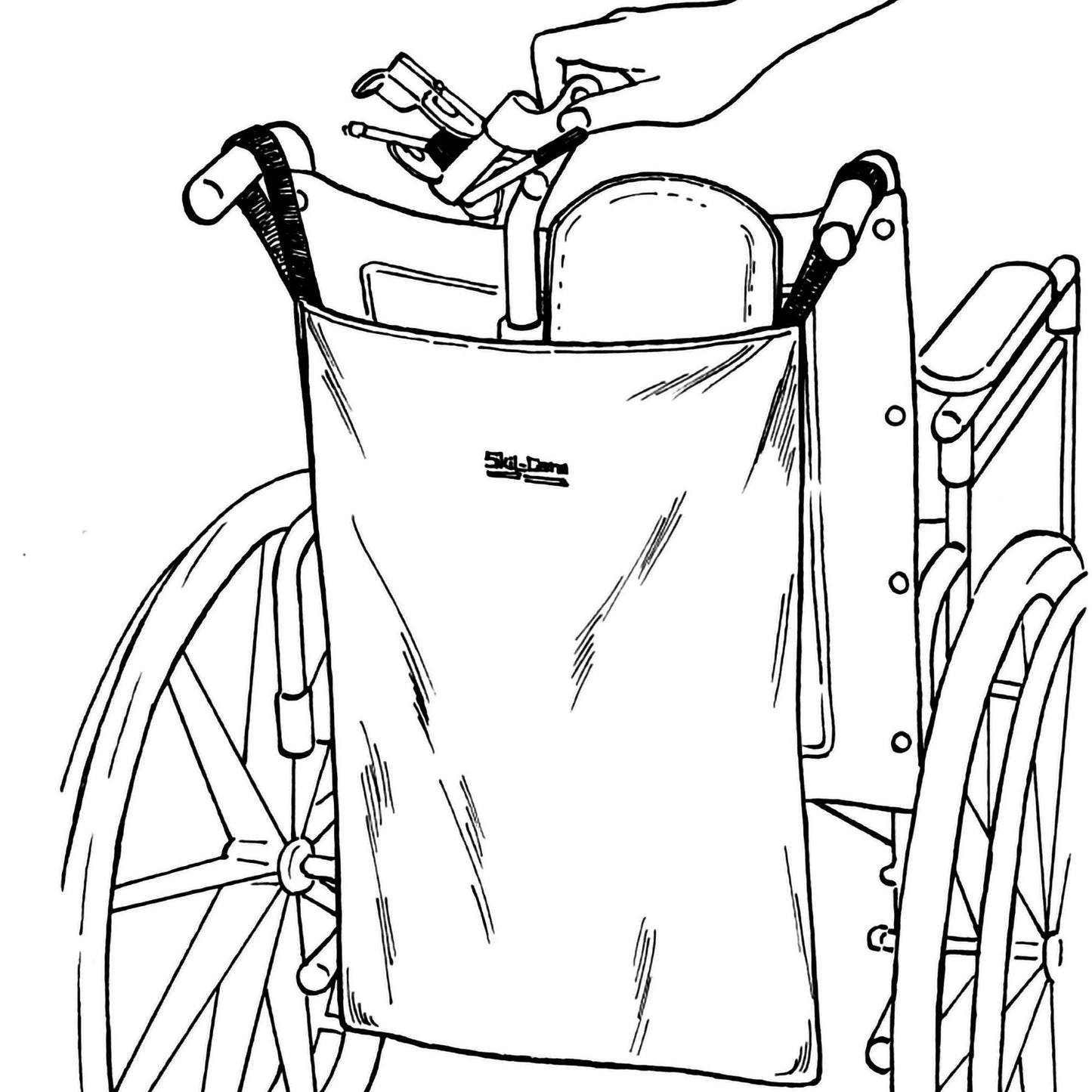 SkiL-Care™ Vinyl Footrest Bag for use with Wheelchair