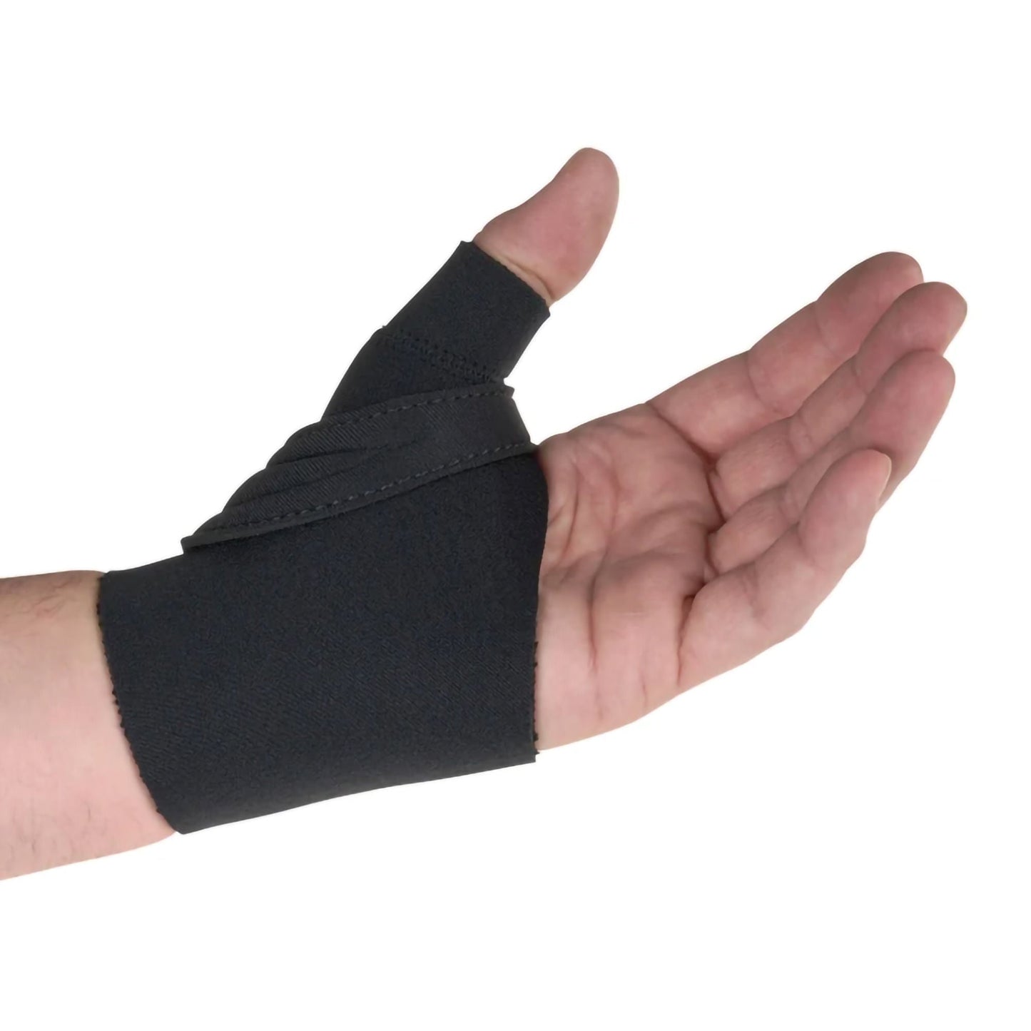 Comfort Cool Thumb CMC Restriction Splint Adult Wrap Around Strap Right Hand Black