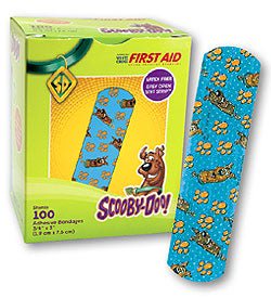 Stat Strip Adhesive Strip Plastic Kid Design (Scooby Doo)