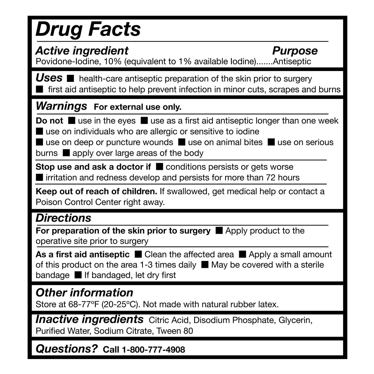 McKesson Prep Solution Flip-Top Bottle