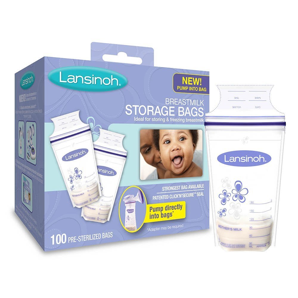 Lansinoh Breast Milk Storage Bag Clear
