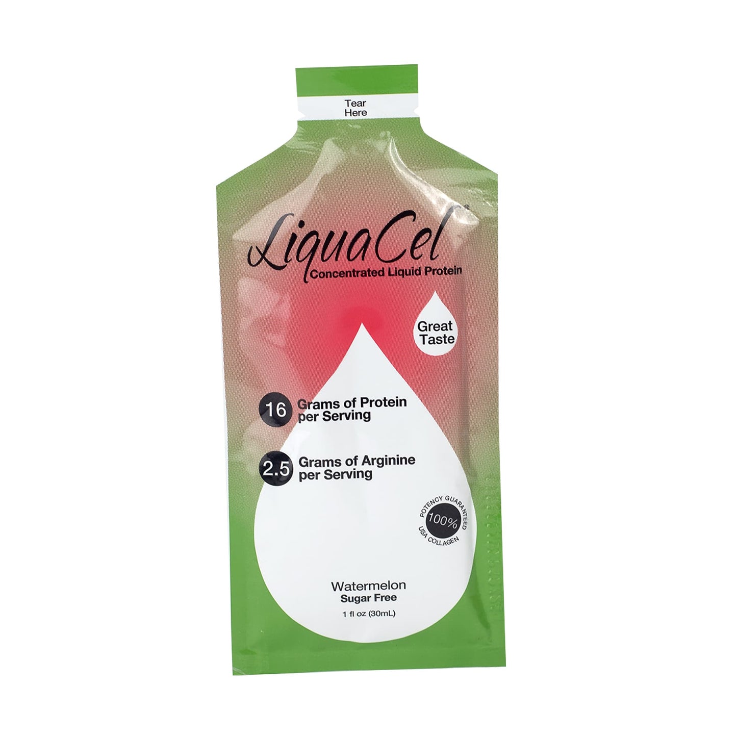 LiquaCel® Watermelon Concentrated Liquid Protein, Sugar Free, Packets
