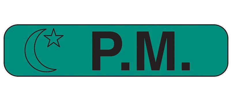 Barkley Pre-Printed Label Auxiliary Label Green Paper P.M Black Safety and Instructional