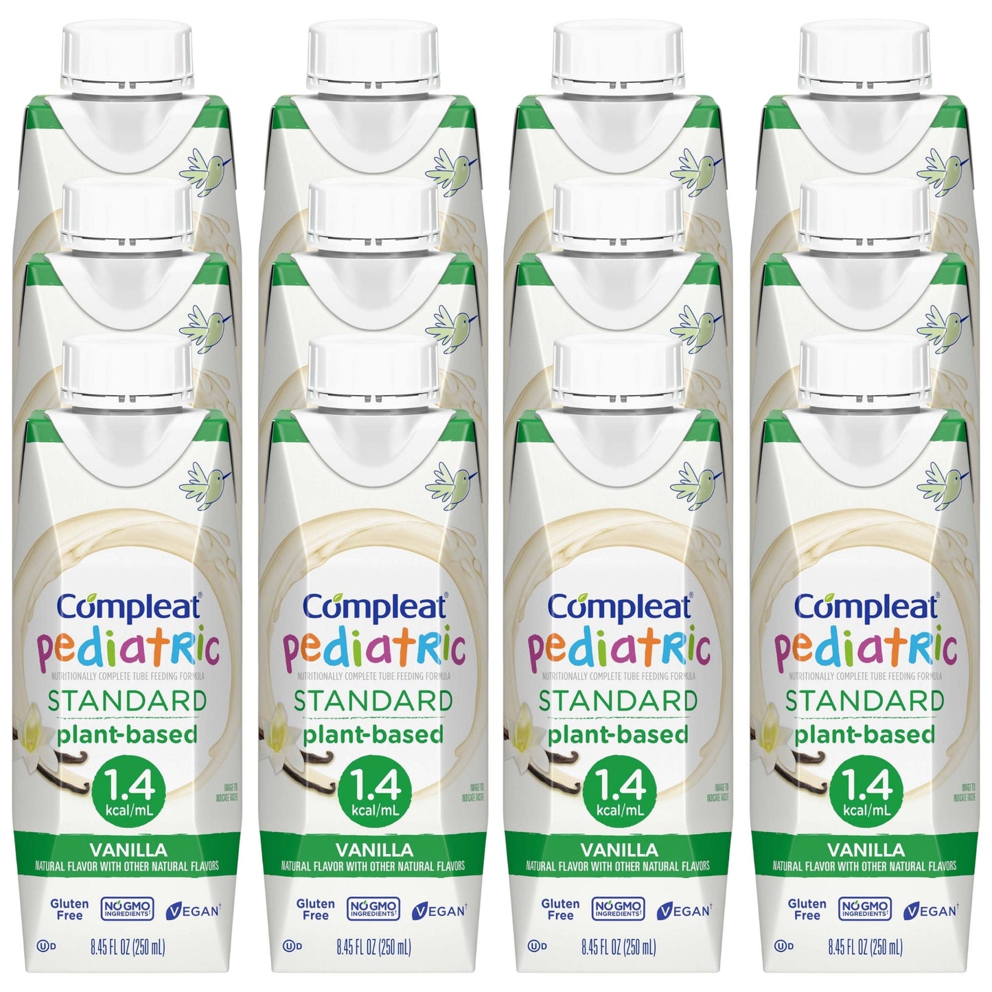 Compleat® Pediatric Standard Plant-Based 1.4 Cal Tube Feed Formula, Vanilla