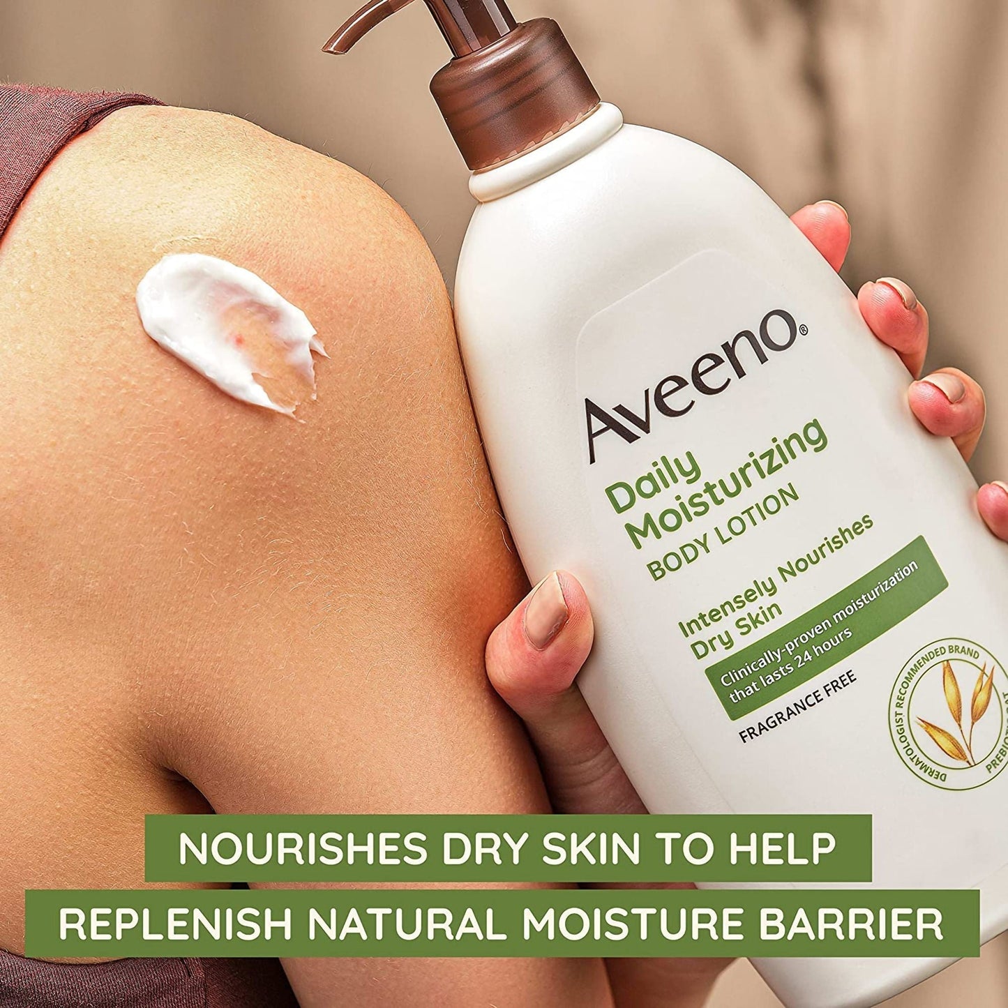 Aveeno® Daily Moisturizing Body Lotion Fragrance Free, Pump Bottle