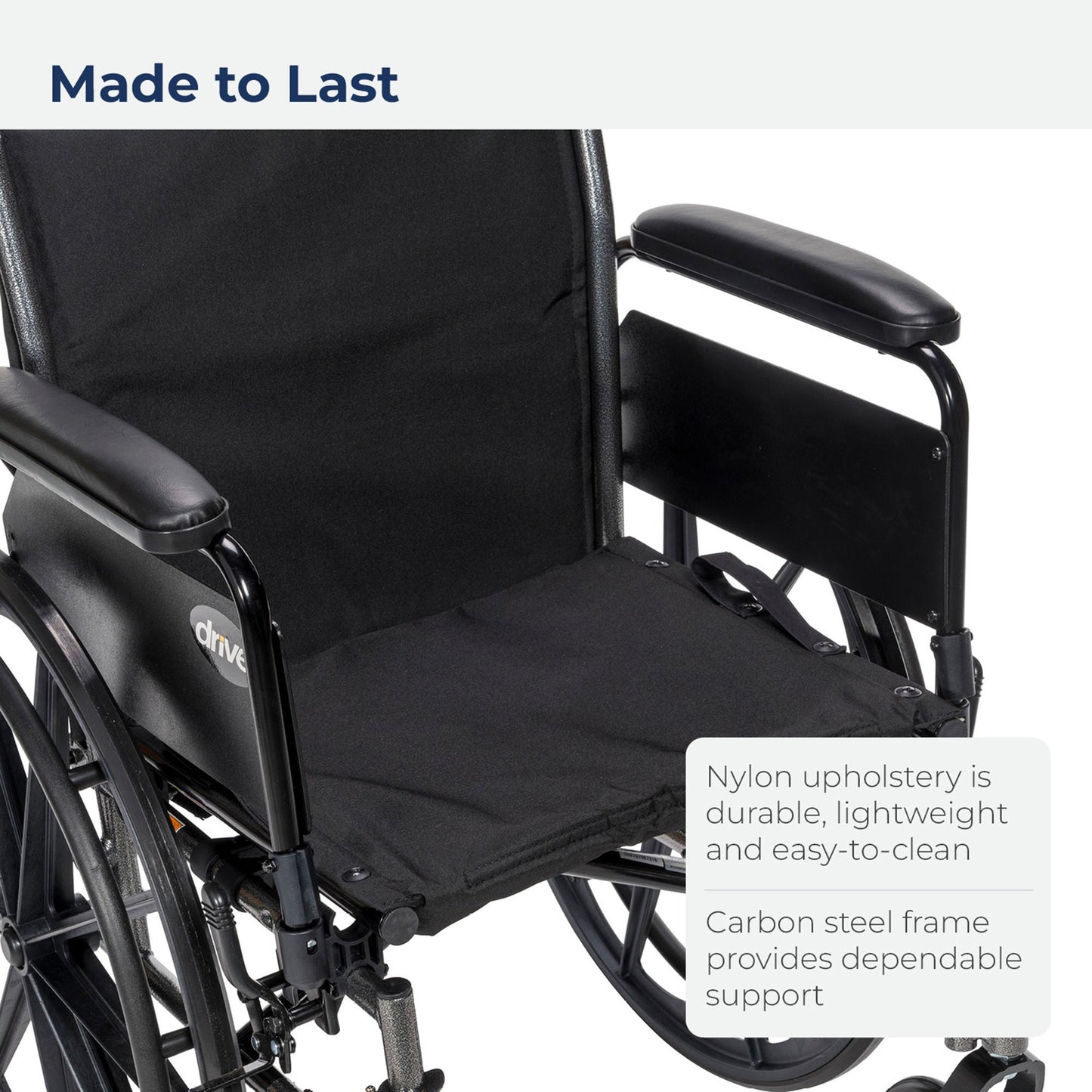 drive™ Cruiser III Lightweight Wheelchair, 18-inch Seat Width