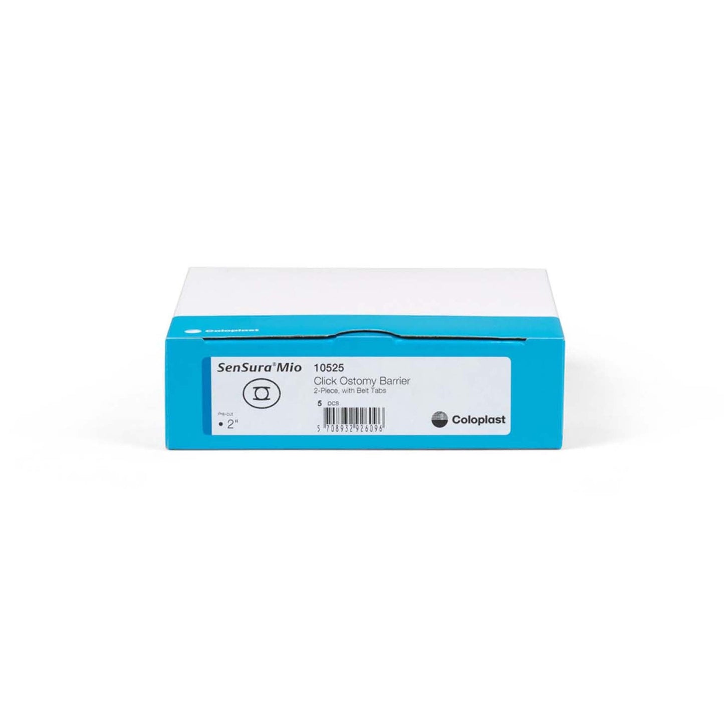 SenSura® Mio Click Ostomy Barrier, Stoma Opening, Blue Color Match