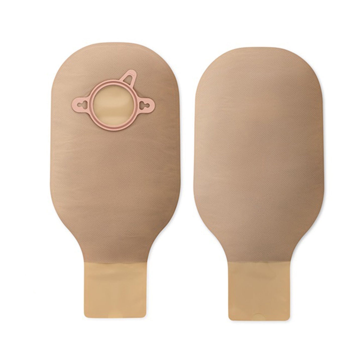 New Image™ 18113 Beige Colostomy Pouch, Pre-cut to Fit Stomas, Red Match