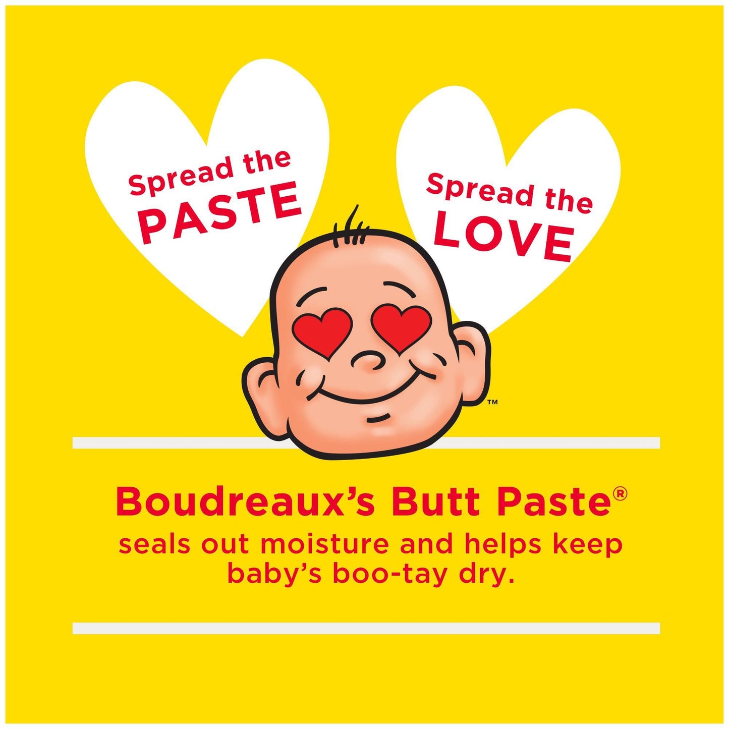 Boudreaux's Original Butt Paste Diaper Rash Treatment, 16% Zinc Oxide, Tube