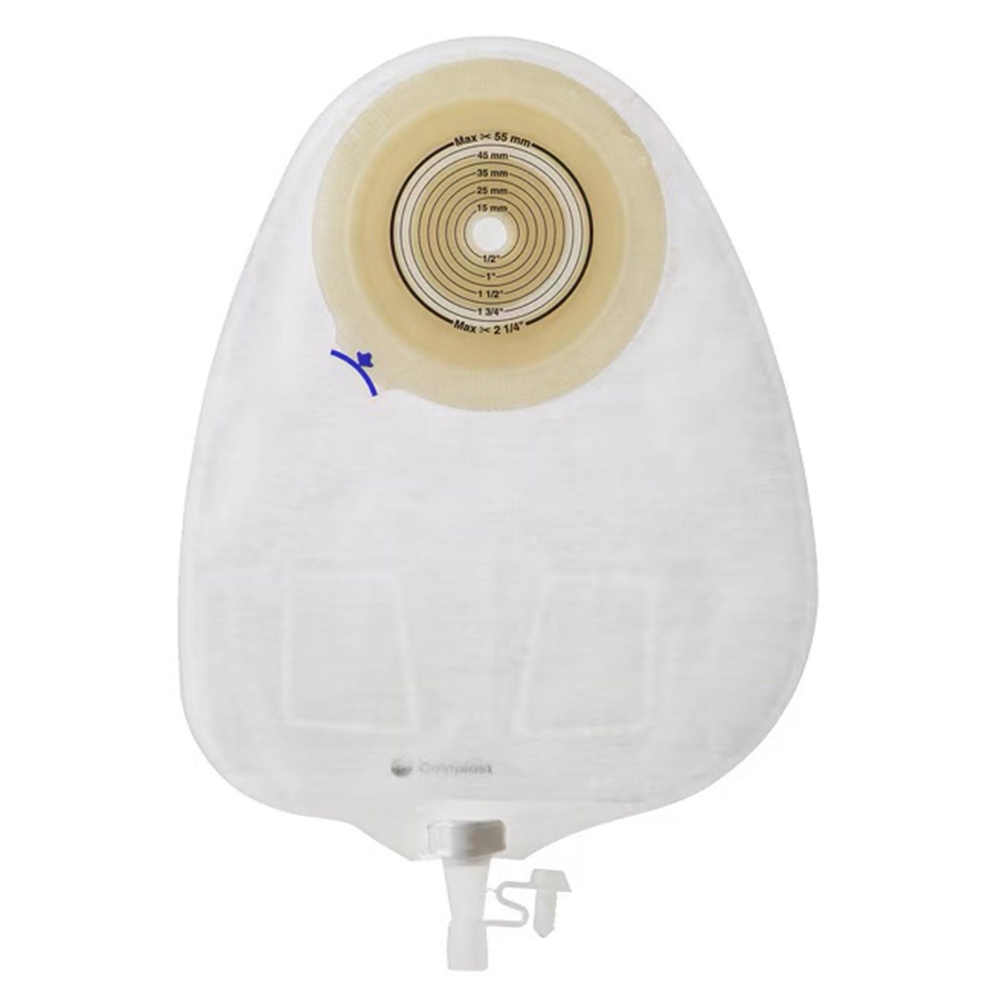 Assura® Flat 1-Piece Transparent Urostomy Pouch, Stomas