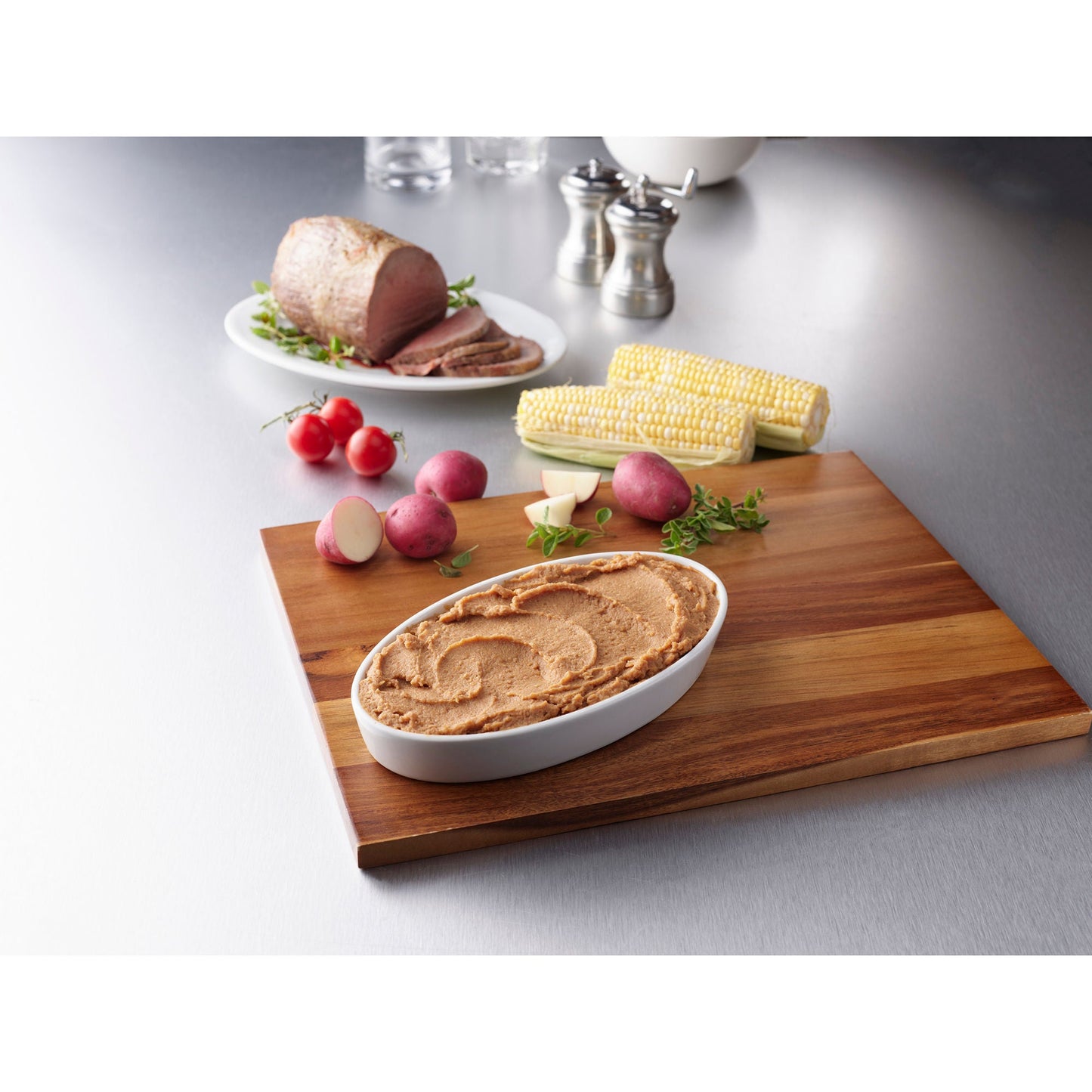 Thick & Easy® Beef with Potatoes and Corn Thickened Food, Tray