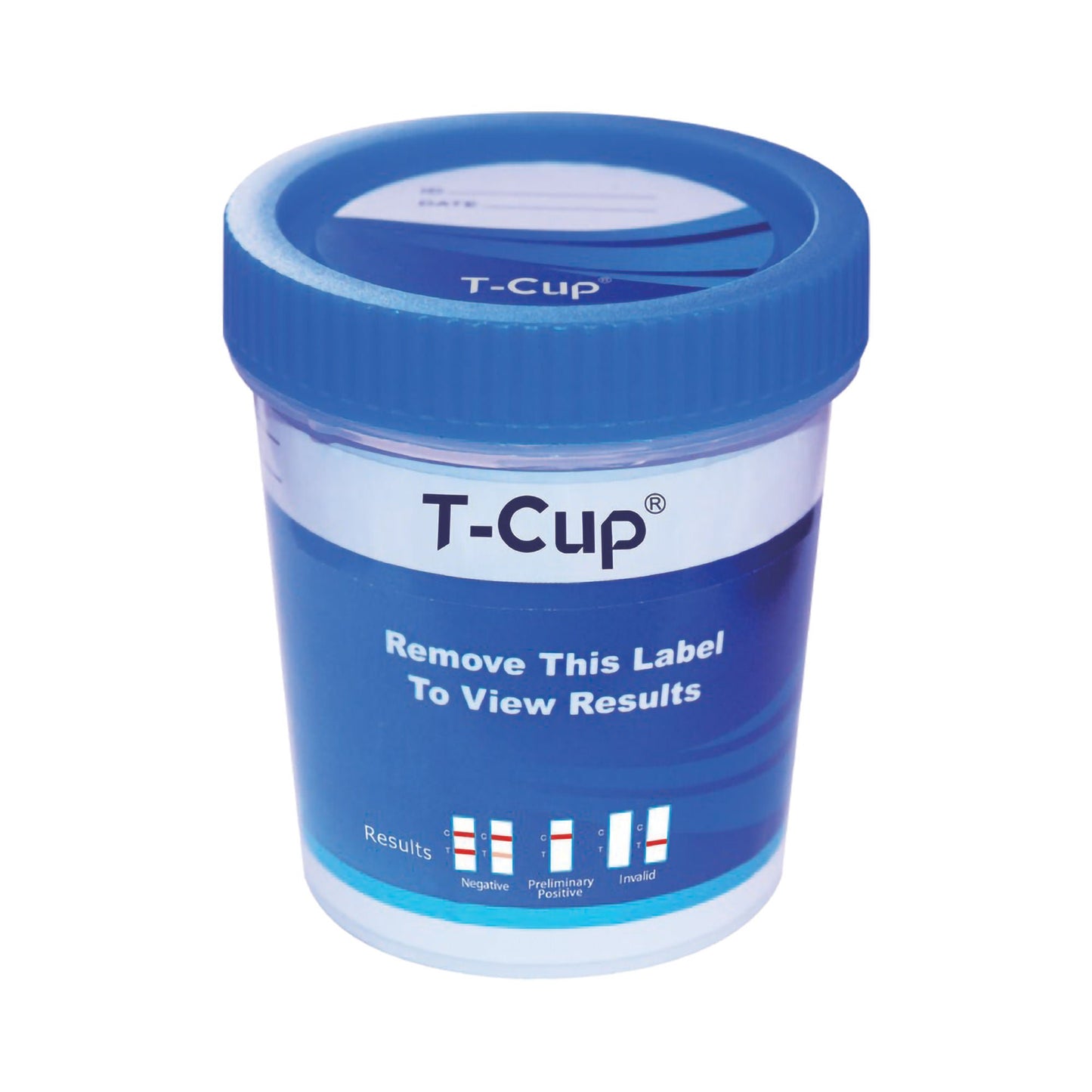 T-Cup Drugs of Abuse Test Kit AMP, BAR, BUP, BZO, COC, mAMP/MET, MDMA, MOP, MTD, OXY, PCP, THC (CR, pH, SG) 25 Tests CLIA Waived