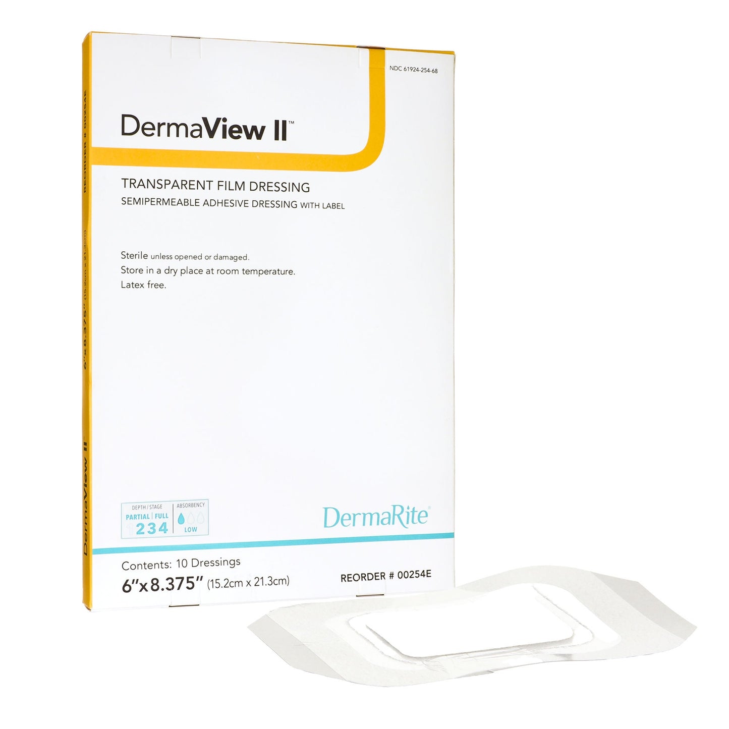 DermaView II™ Transparent Film Dressing with Border