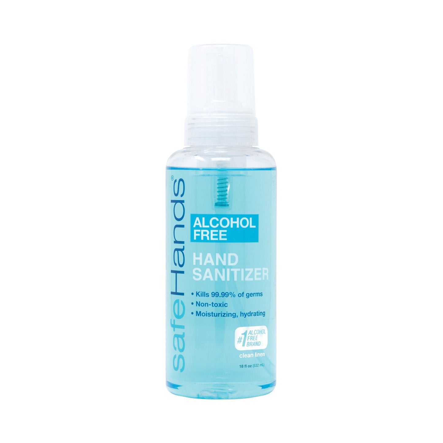 safeHands® Alcohol-Free Foaming Hand Sanitizer, Bottle, Clean Linen Scent