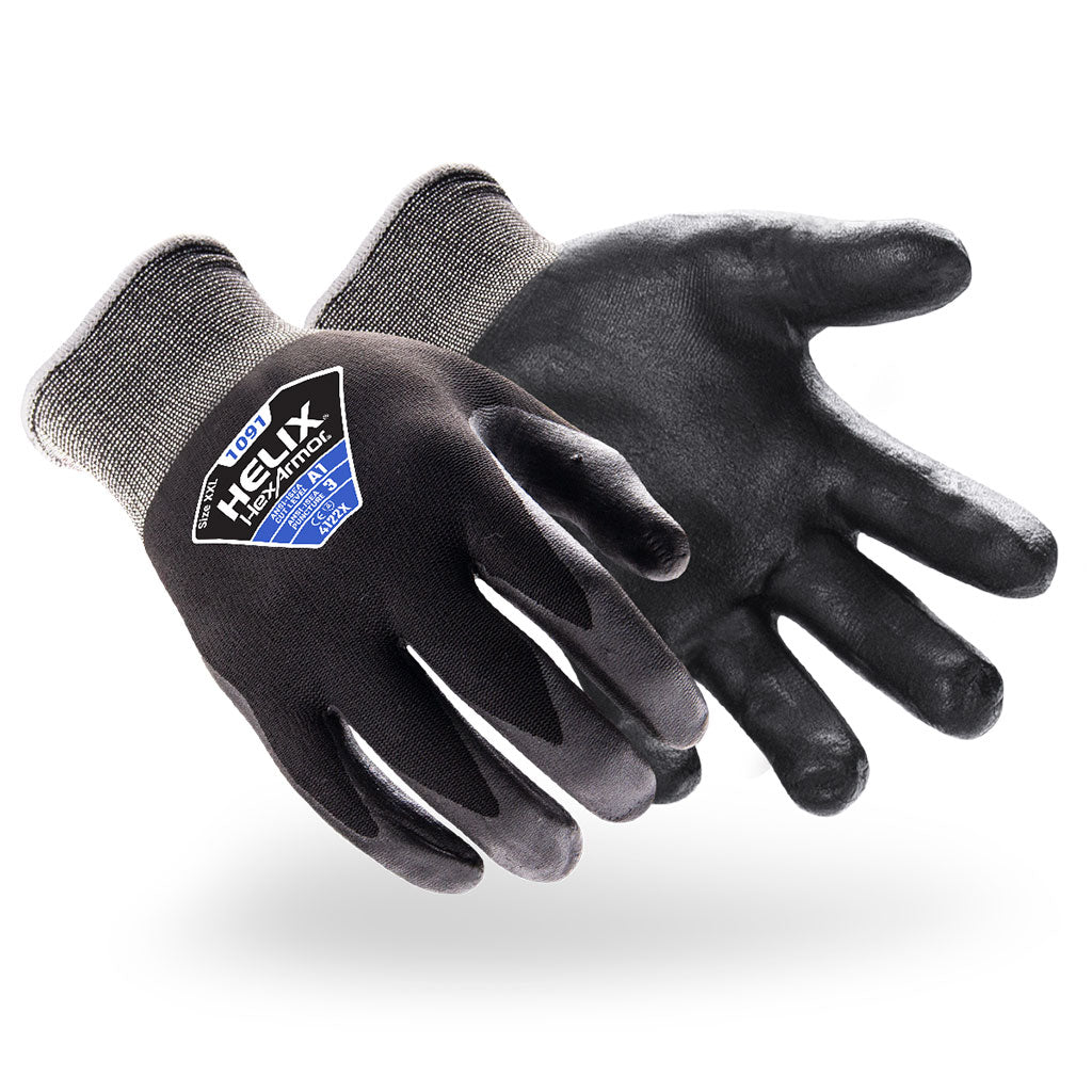 HexArmor Helix 1091 High-Dexterity Work Gloves — Box of 12 pairs | ANSI Cut A1