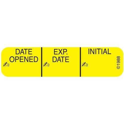 Pharmex® "Date Opened" Advisory Label