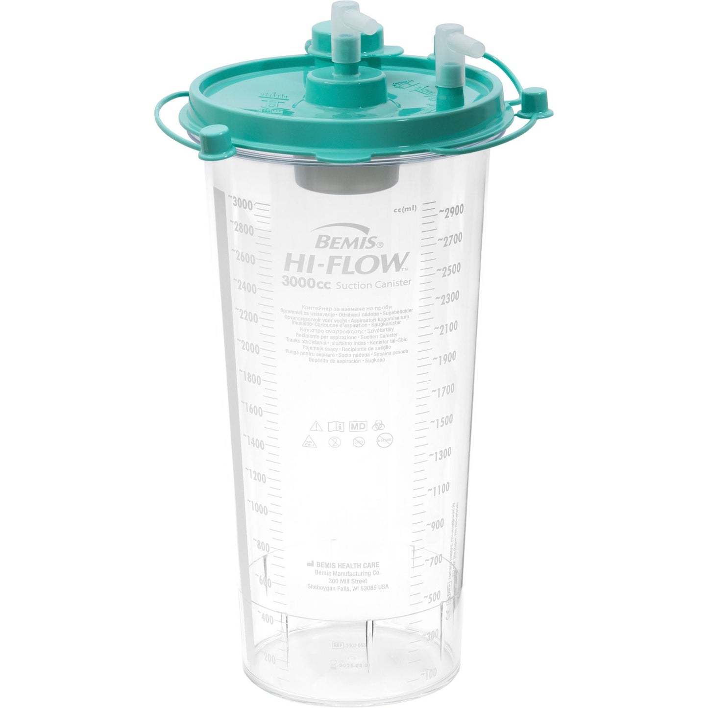 Hi-Flow™ Rigid Suction Canister for use with Bemis Quick-Drain™ Systems