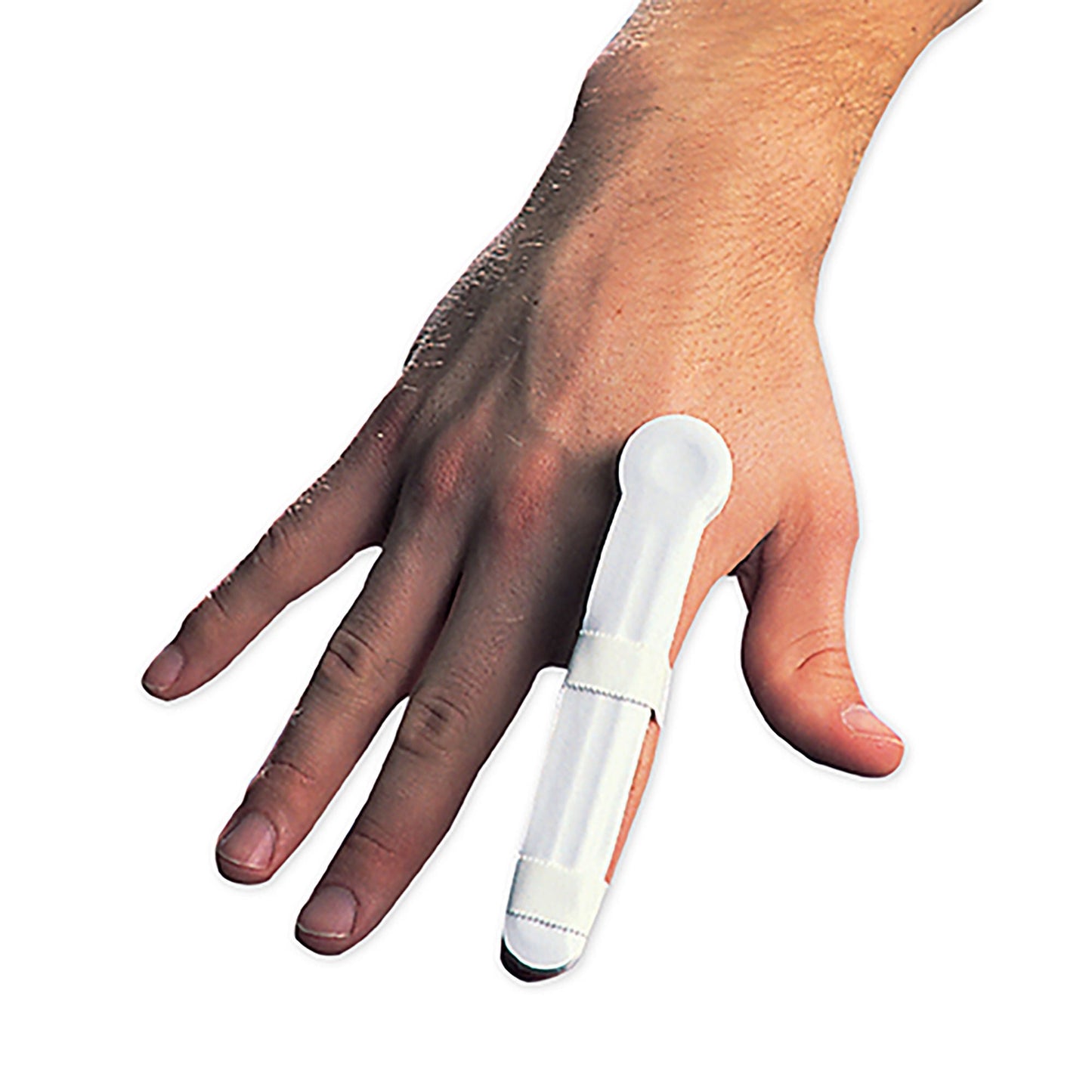 Plastalume Finger Splint Adult Without Fastening Left or Right Hand White, Pack of 12