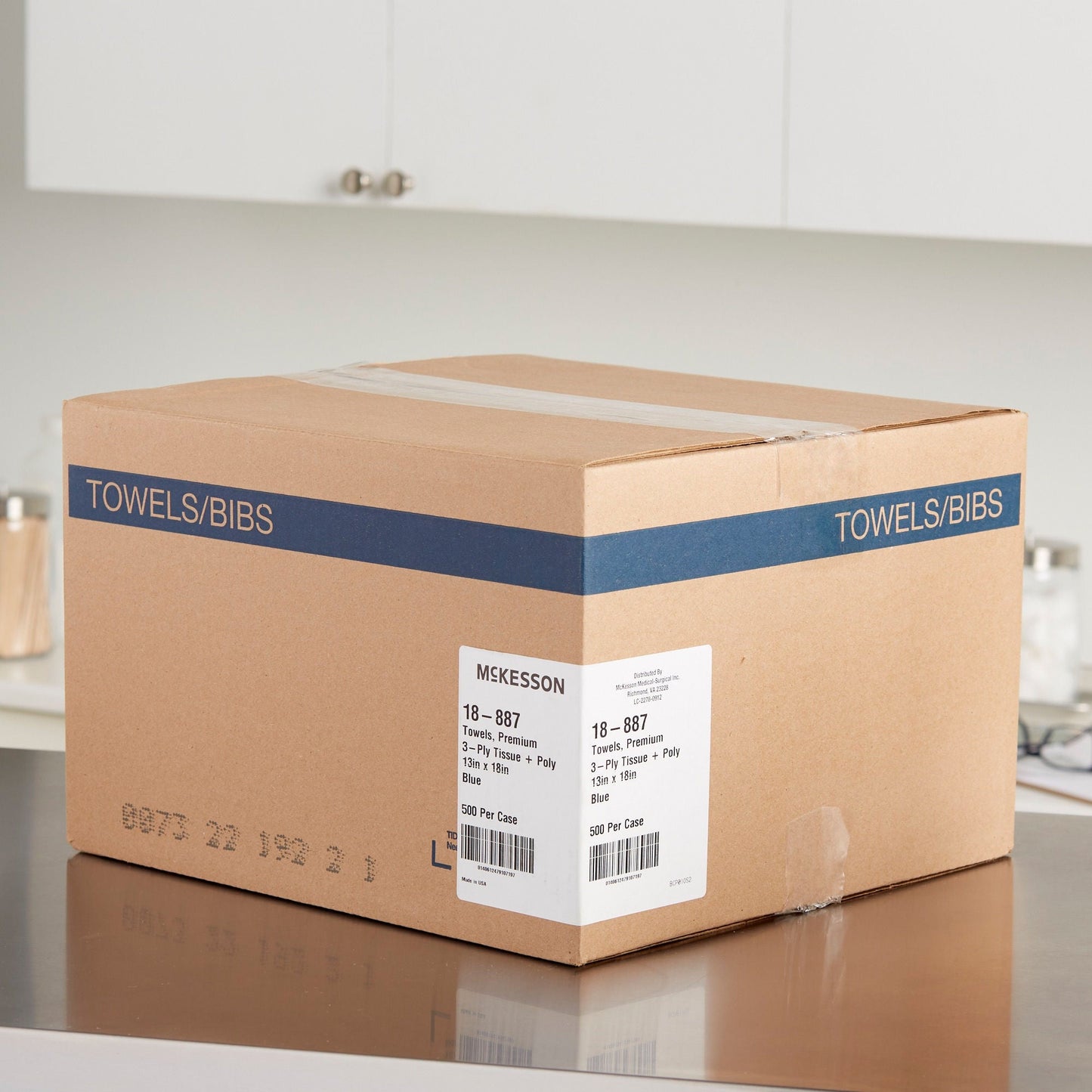 McKesson Premium Nonsterile Blue Procedure Towel