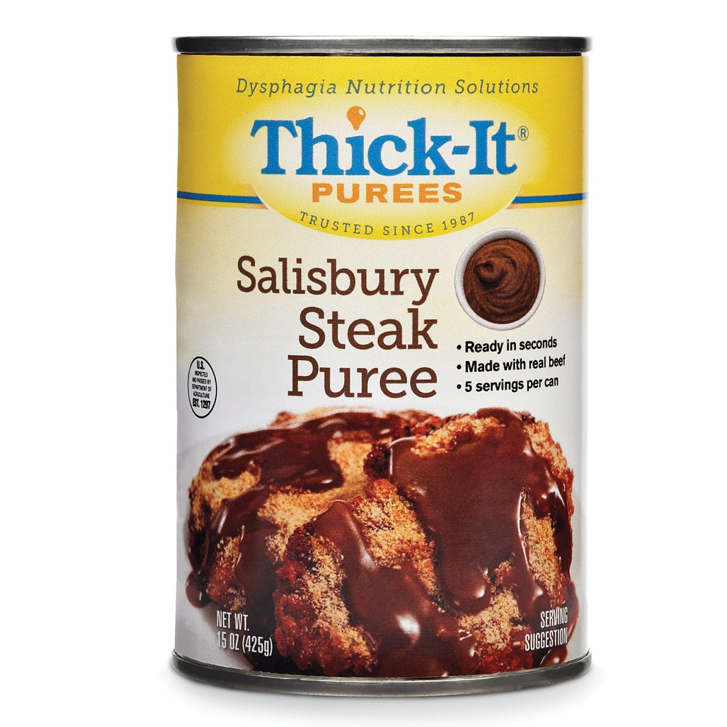 Thick-It® Salisbury Steak Purée, Can