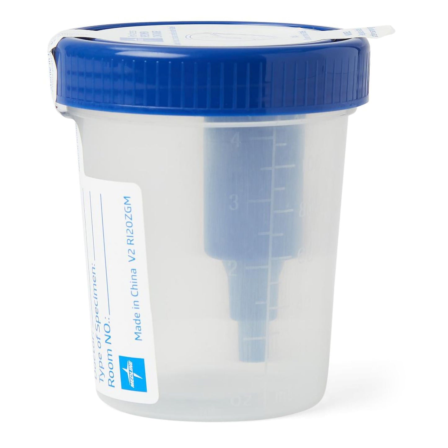 Specimen Container (4 oz.) Screw Cap Patient Information Sterile Fluid Path