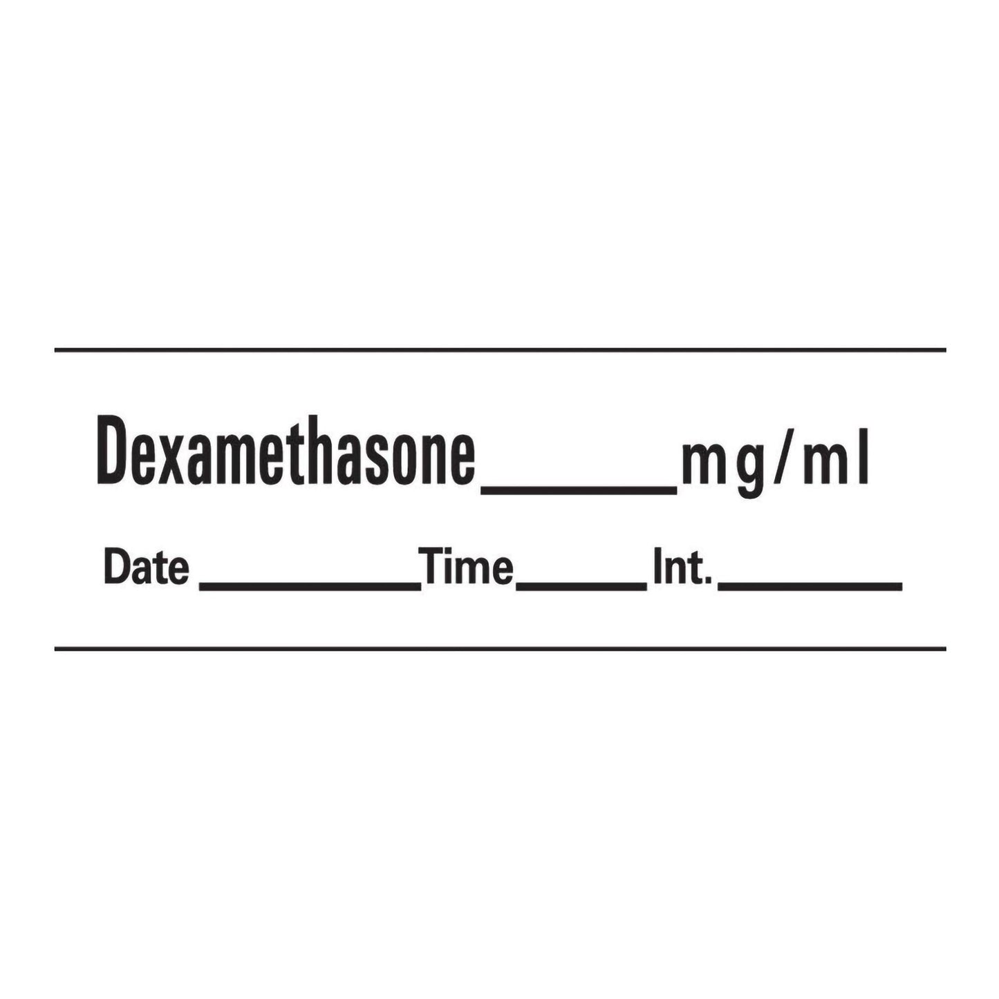 Barkley® Anesthesia Label Tape, Dexamethasone