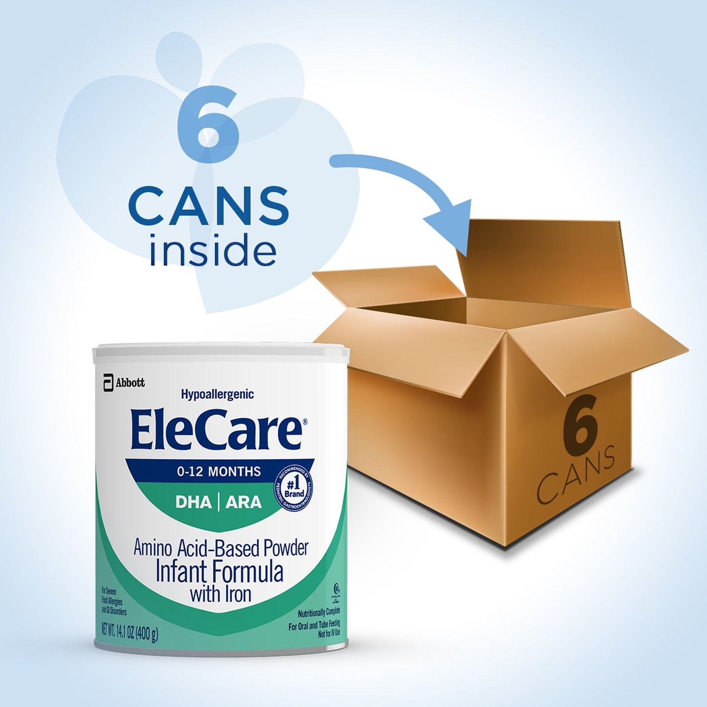 EleCare® with Iron Powder Infant Formula, can