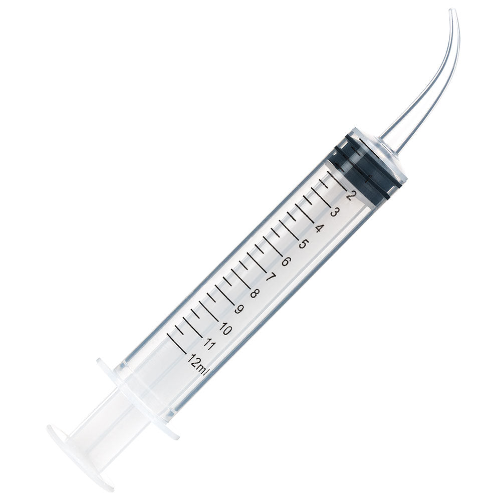 Transfer Syringes, 12 mL Curved Tip with Printed Graduations — 50/Bag | Globe Scientific