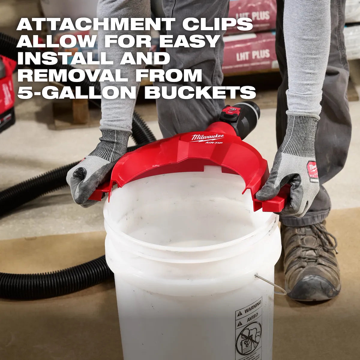 Milwaukee AIR-TIP Bucket Topper Dust Collector 49-90-2041 | Not Applicable Battery