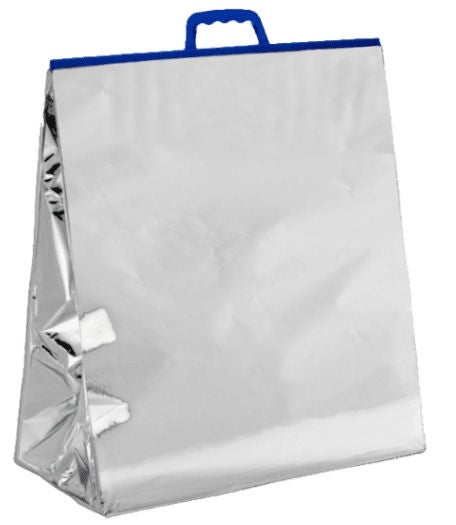 Reclosable Thermal Bag 7- Mylar / Plastic Silver Snap Closure