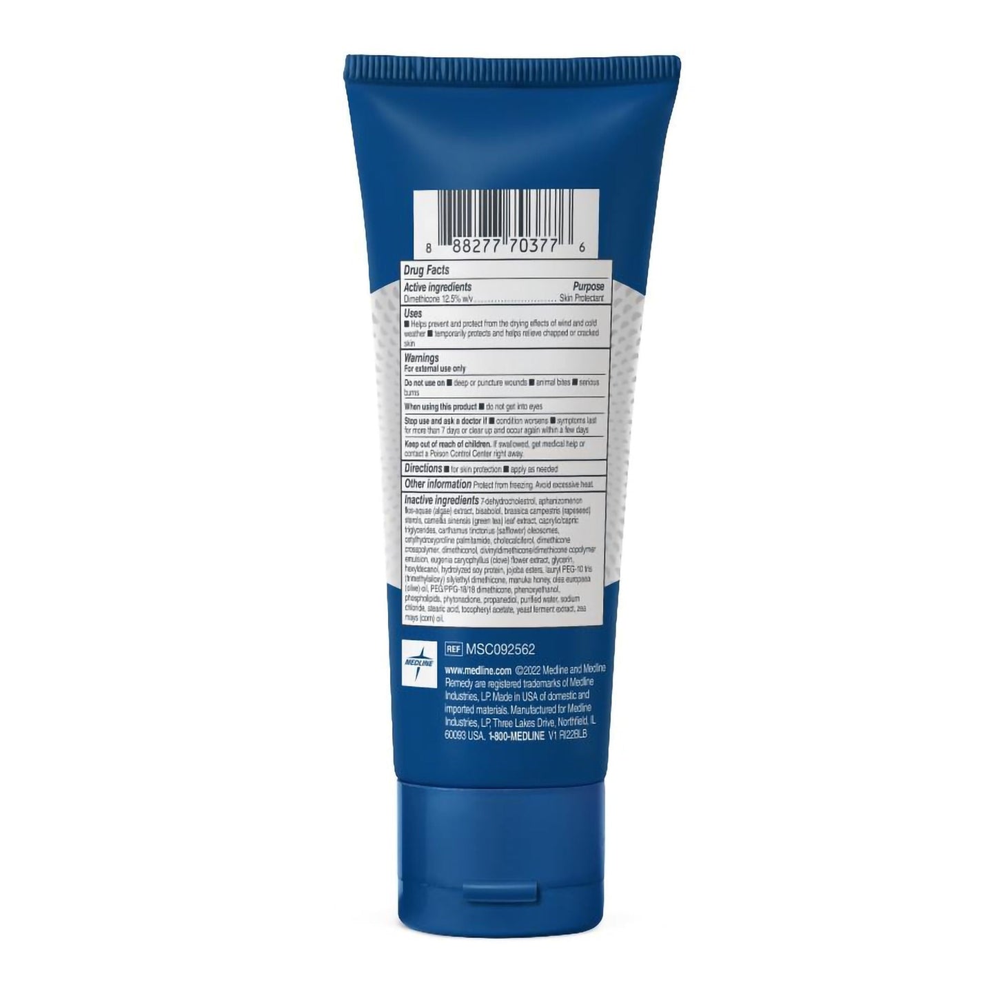Medline Remedy Specialized Prevent Skin Protectant Tube Unscented Cream CHG Compatible