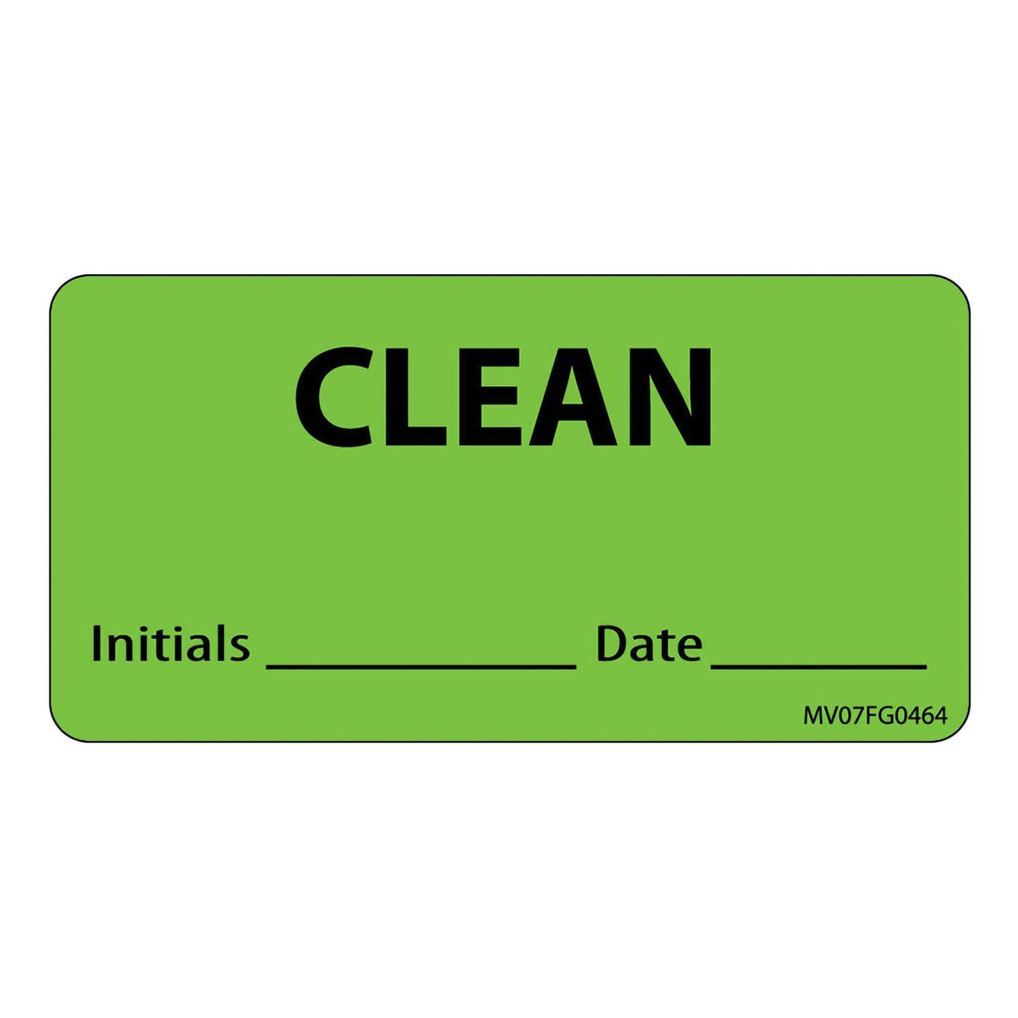 MedVision Pre-Printed Label Auxiliary Label Green Paper Clean Int_Date_ Black Communication Label