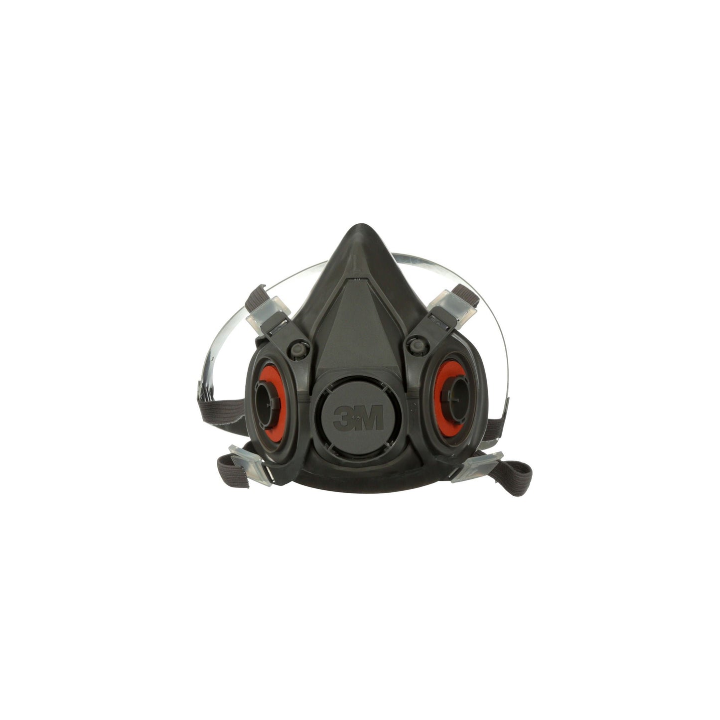 3M 6000 Reusable Respirator Industrial Half Face 4 Point Adjustable Head Strap Large Gray