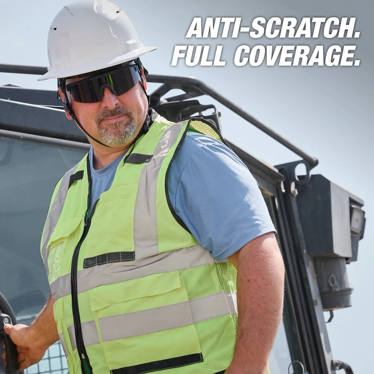 Milwaukee Wrap Around Safety Glasses - Tinted Anti-Scratch Lenses 48-73-2504