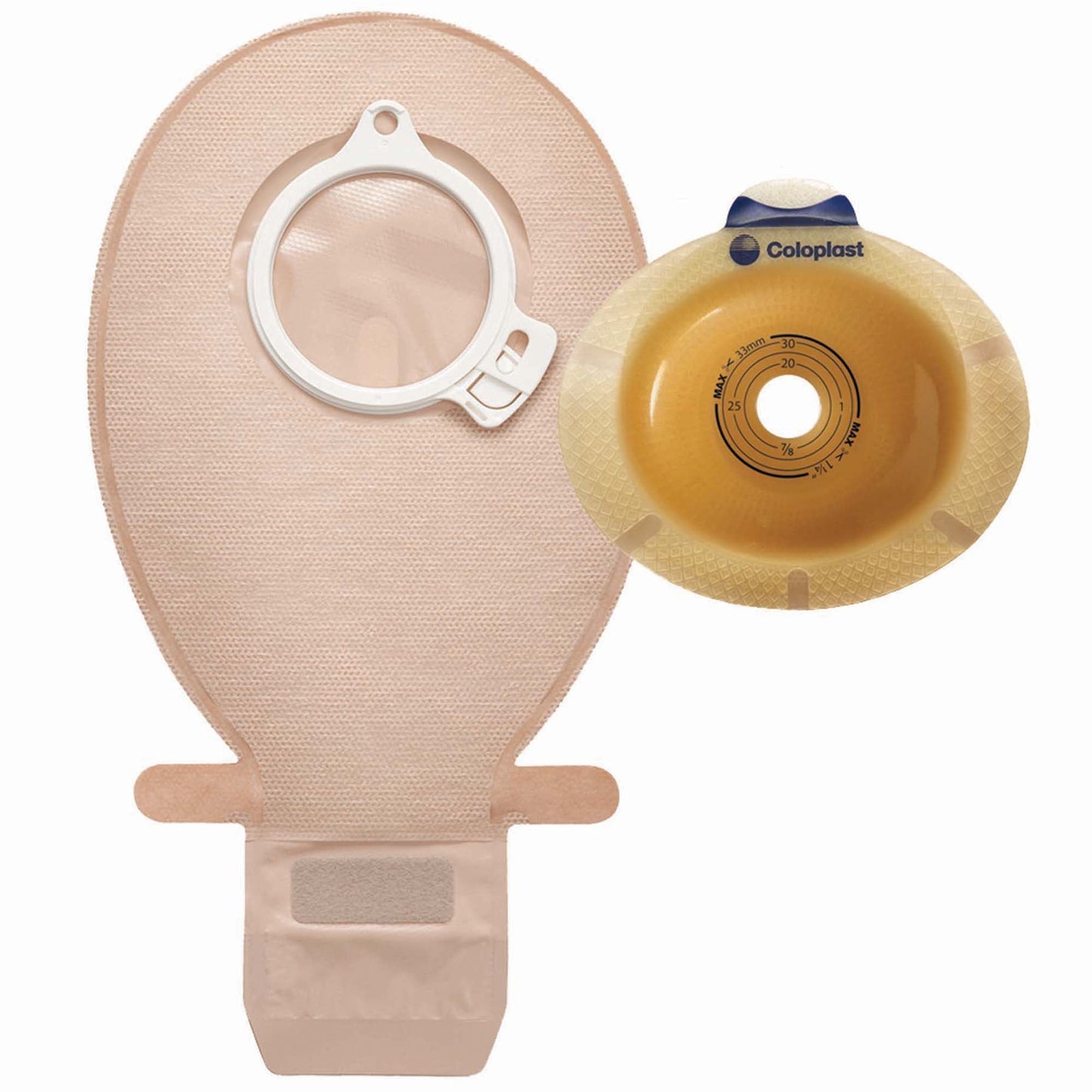 SenSura® 2-Piece Transparent Ostomy Pouch, Stomas, Blue Match