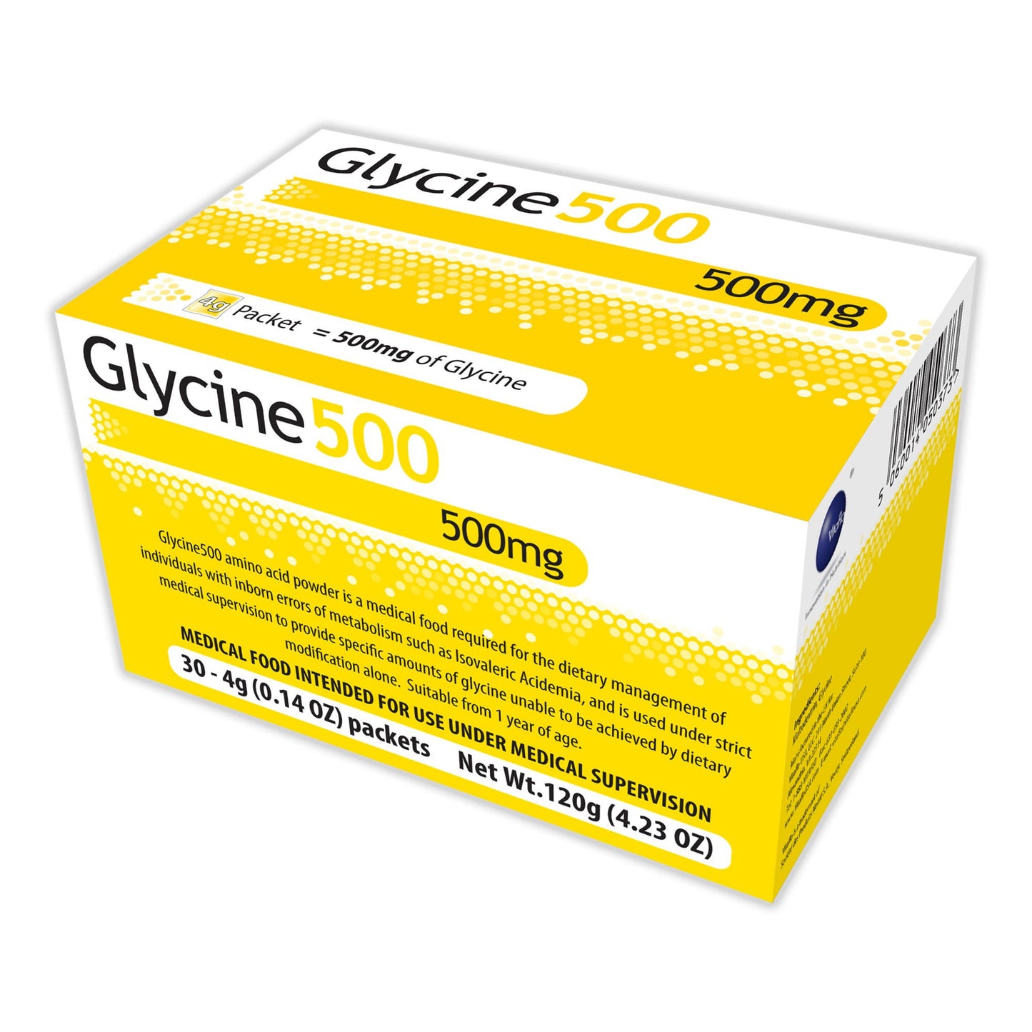 Glycene500 Oral Supplement Unflavored Powder 4 Gram Individual Packet