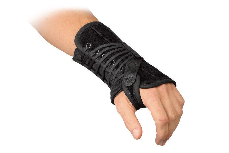 Breg Wrist Brace Aluminium / Felt / Suede Left Hand Black