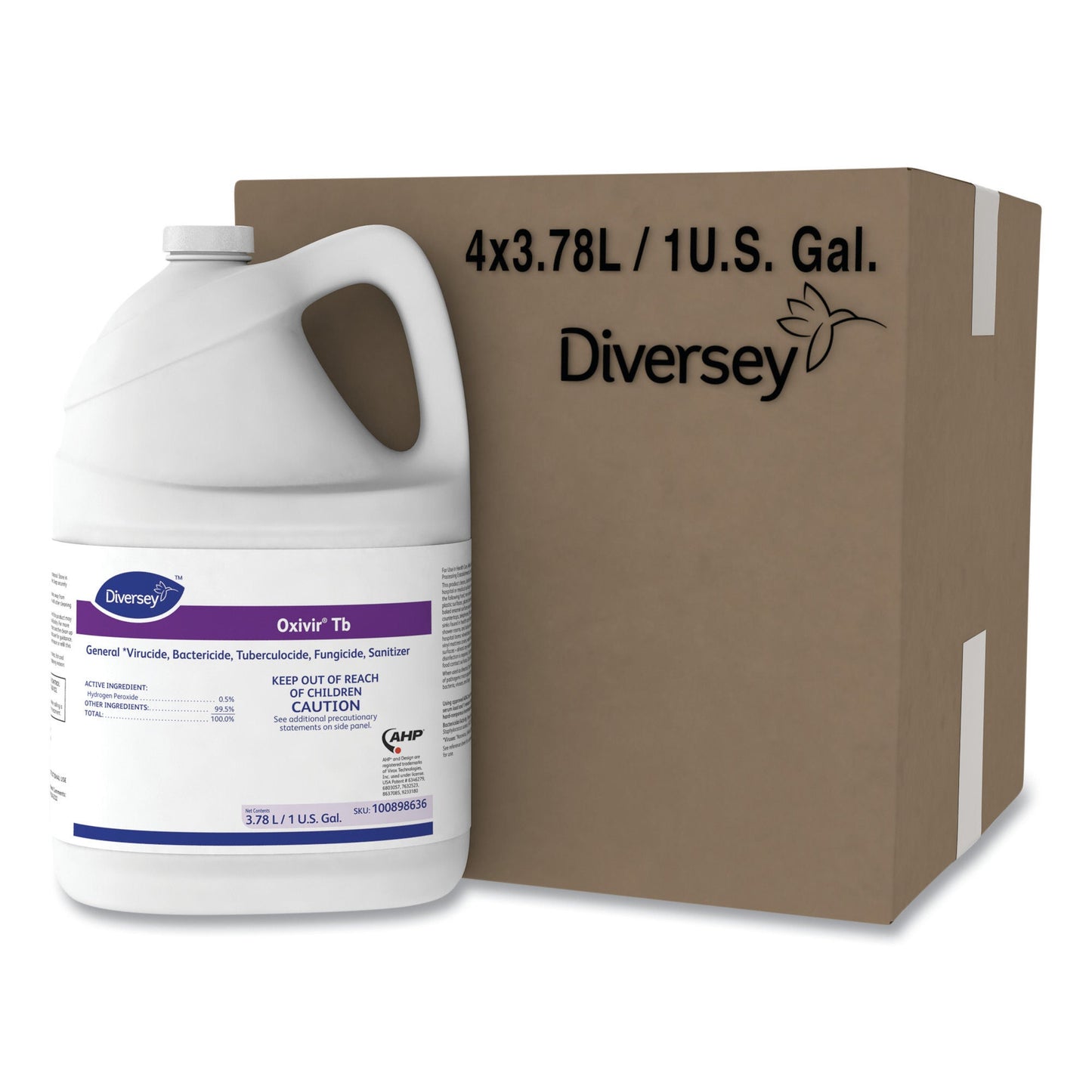 Diversey Oxivir Tb Surface Disinfectant Cleaner Peroxide Based Manual Pour Liquid Jug Cherry Almond Scent