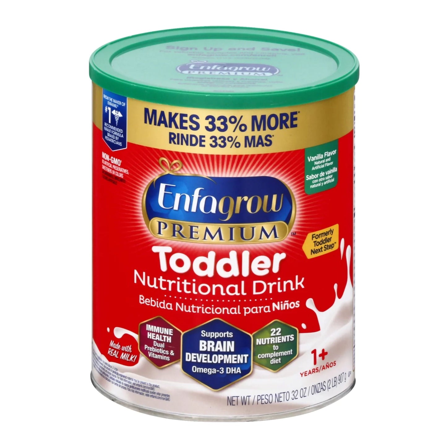 Enfagrow Premium Toddler Formula Vanilla Flavor Can Powder