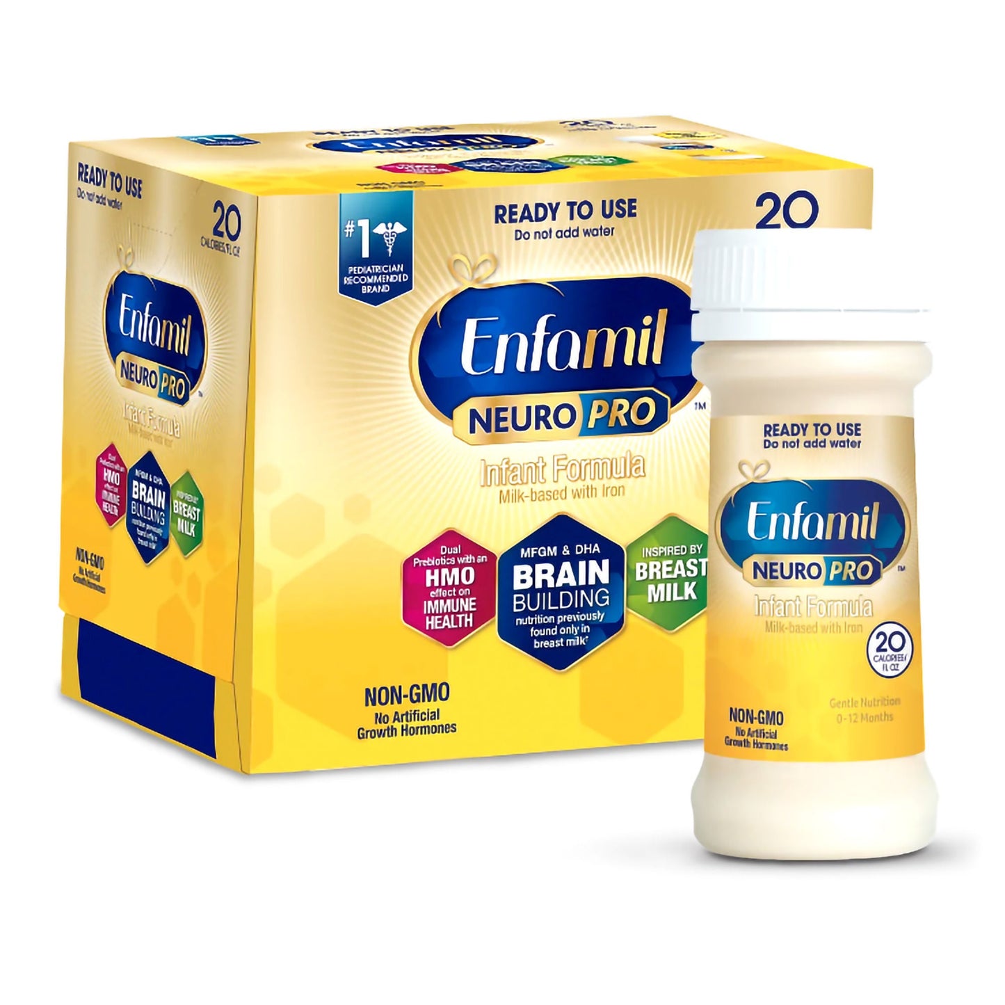 Enfamil NeuroPro Infant Formula Unflavored Nursette Bottle Liquid Iron