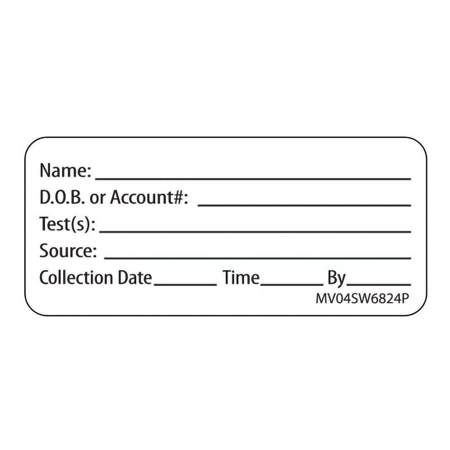 MedVision® Pre-Printed / Write On Label, Patient Information
