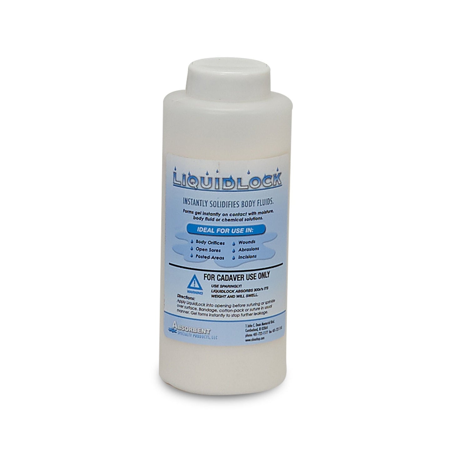 Liquid Lock Cadaver Absorbent Powder