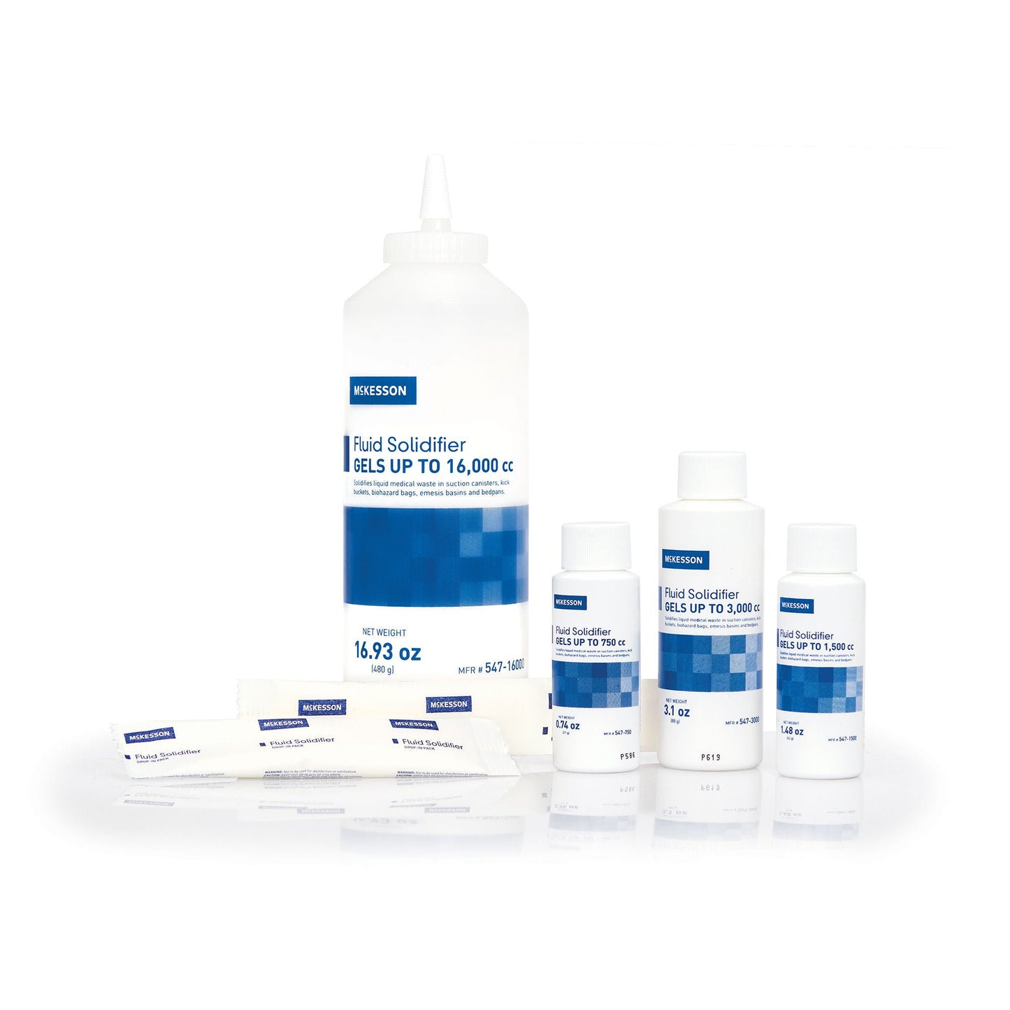 McKesson Fluid Solidifier Gels up to , 21-gram Bags